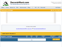 Tablet Screenshot of decorahrent.com